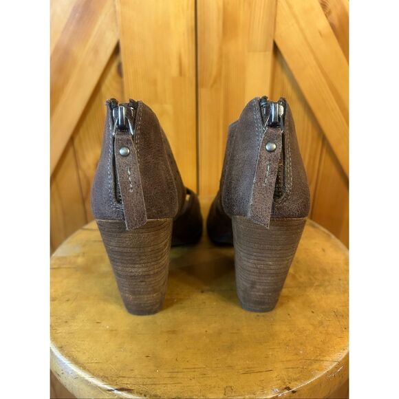 Not Rated Size 8 Santana Laser Cut Bootie Platform Peep toe Pump Sandals - Picture 4 of 8